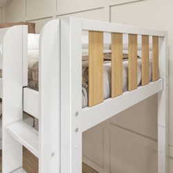 TRIO MWS : Multiple Bunk Beds Modern Twin High Corner Loft Bunk Bed